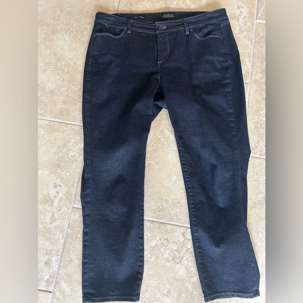 Ladies Dark Denim Blue Jeans